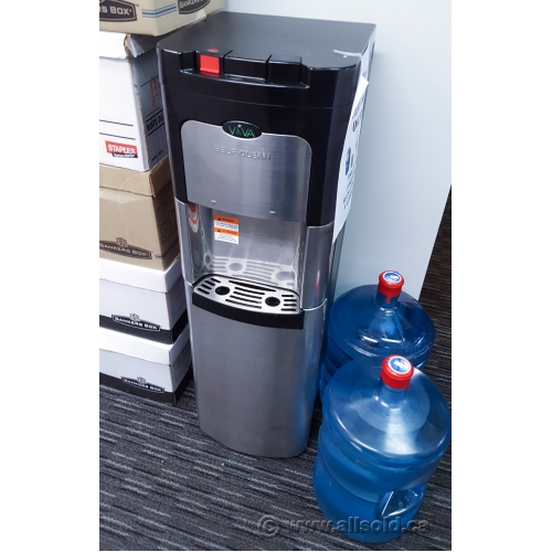 Viva Self Cleaning Black and Stainless Steel Water Cooler Allsold.ca